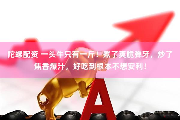 陀螺配资 一头牛只有一斤！煮了爽脆弹牙，炒了焦香爆汁，好吃到根本不想安利！